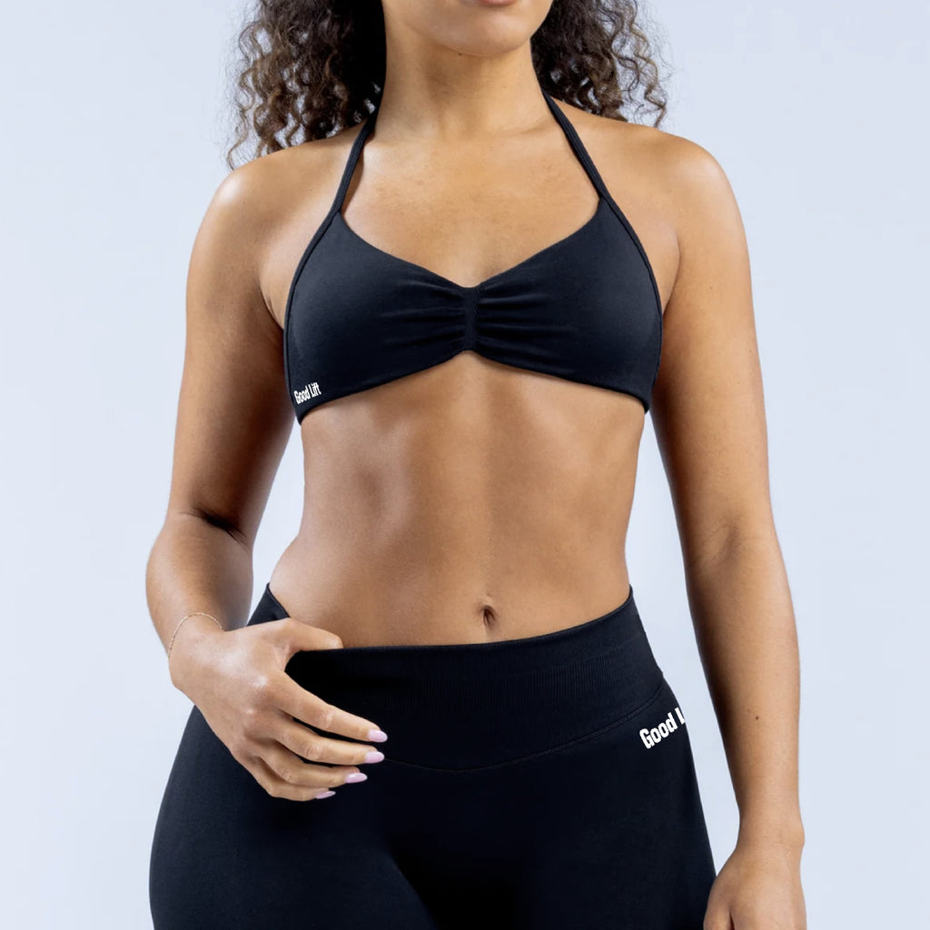 Elevate Strappy Bra - Black