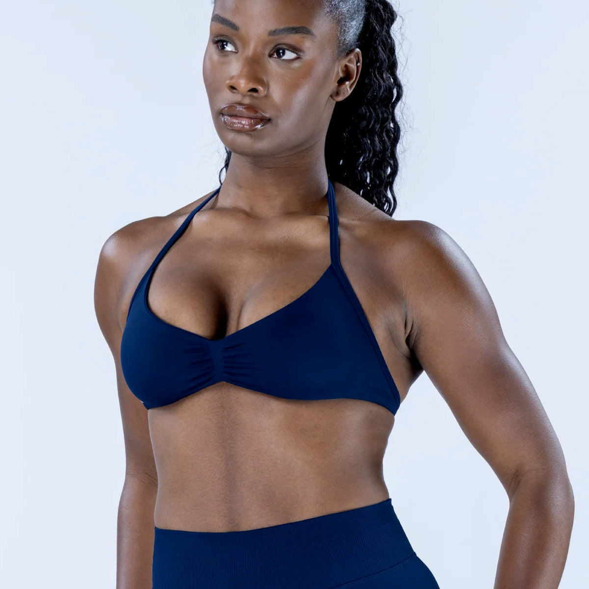 Elevate Strappy Bra - Ink Blue