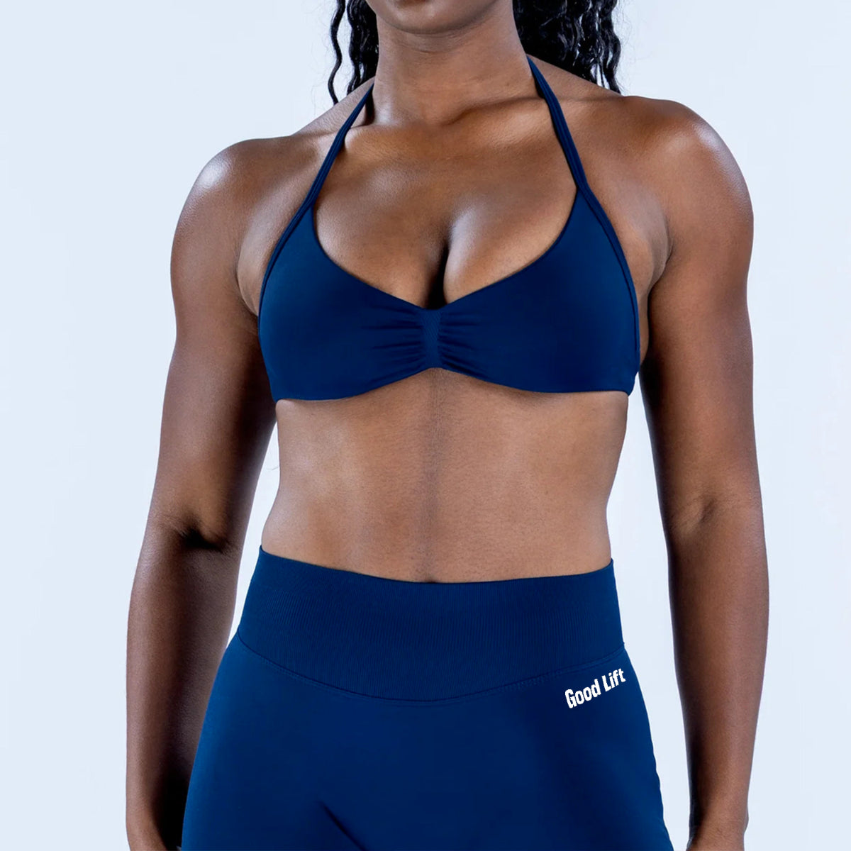 Elevate Strappy Bra - Ink Blue